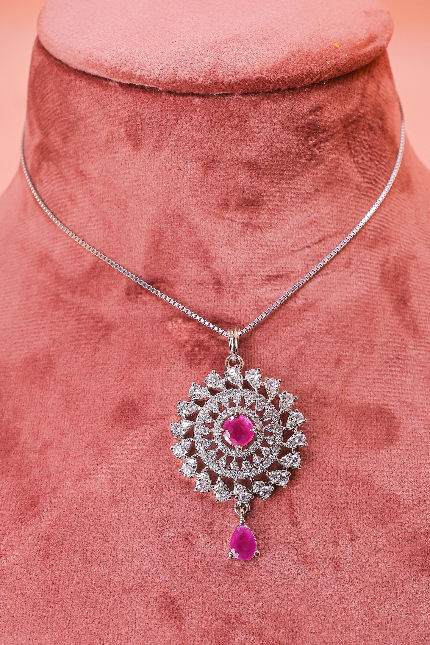 Radiant Bloom Pendant Set