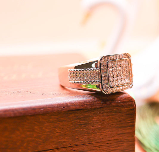 Glacier Grid  men's Ring