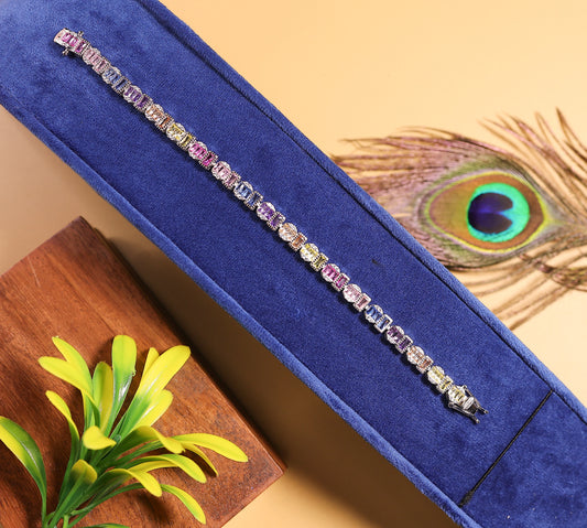 Silver Link Charm Bracelet