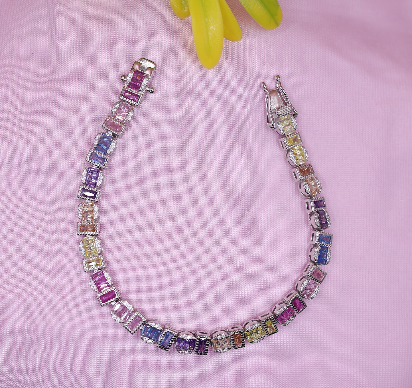 Silver Link Charm Bracelet