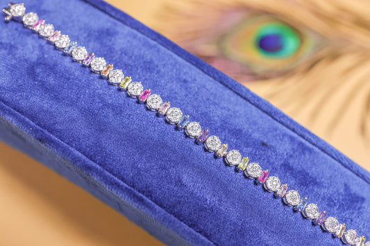 Silver Twinkle Line Bracelet