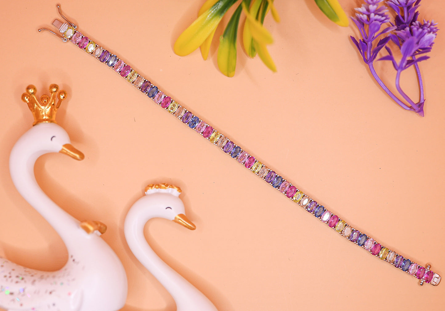 Silver Rainbow Lucky Bracelet