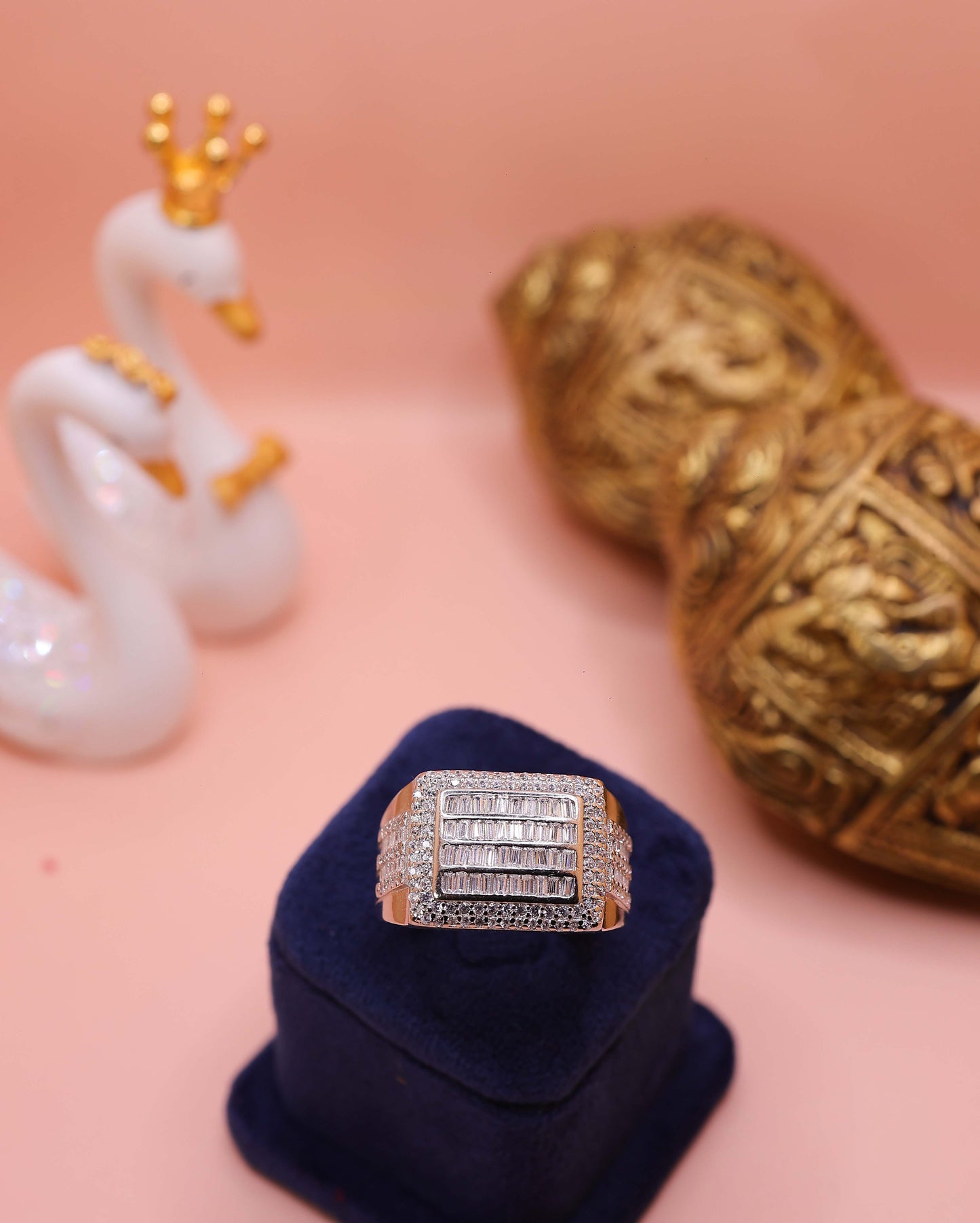 Imperial Grid Royale Silver Ring