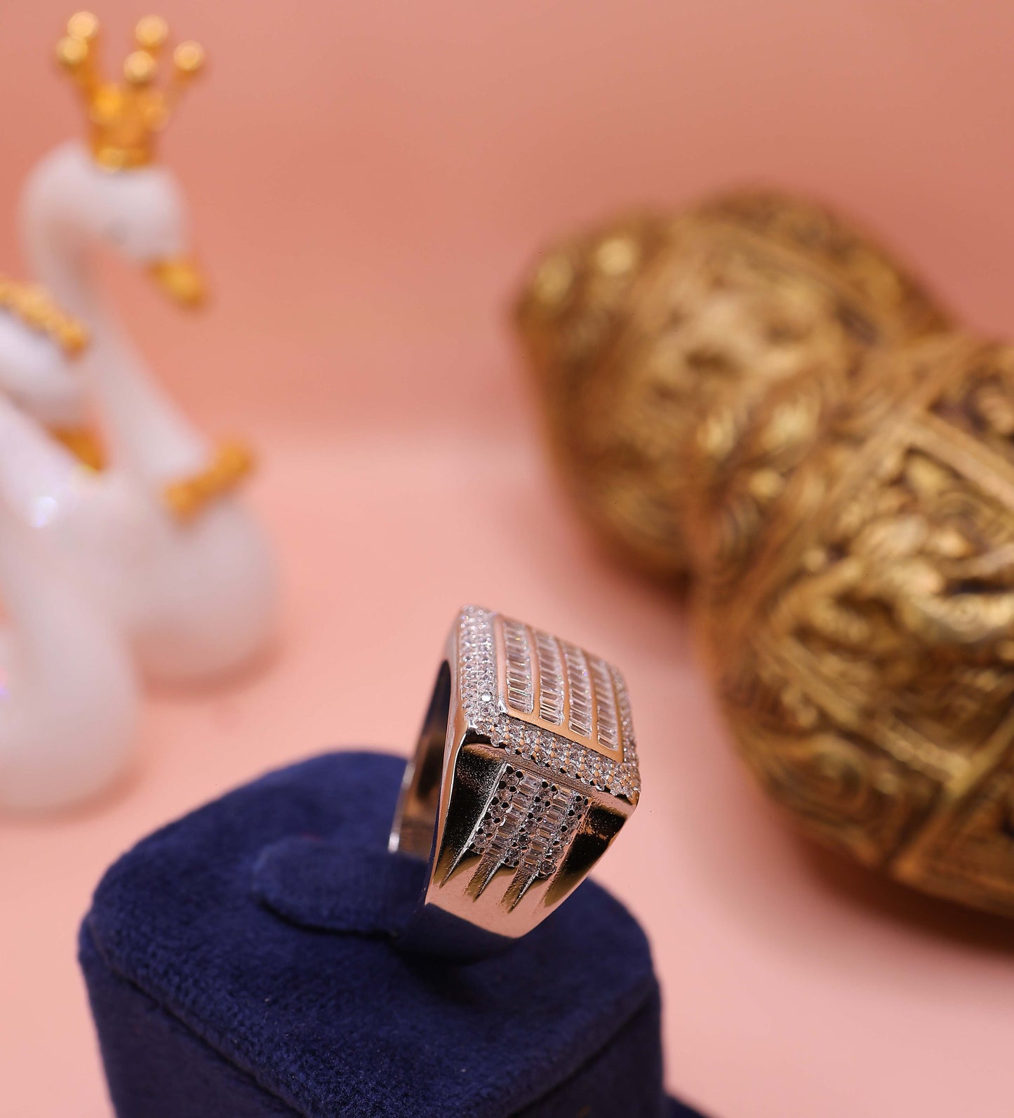 Imperial Grid Royale Silver Ring