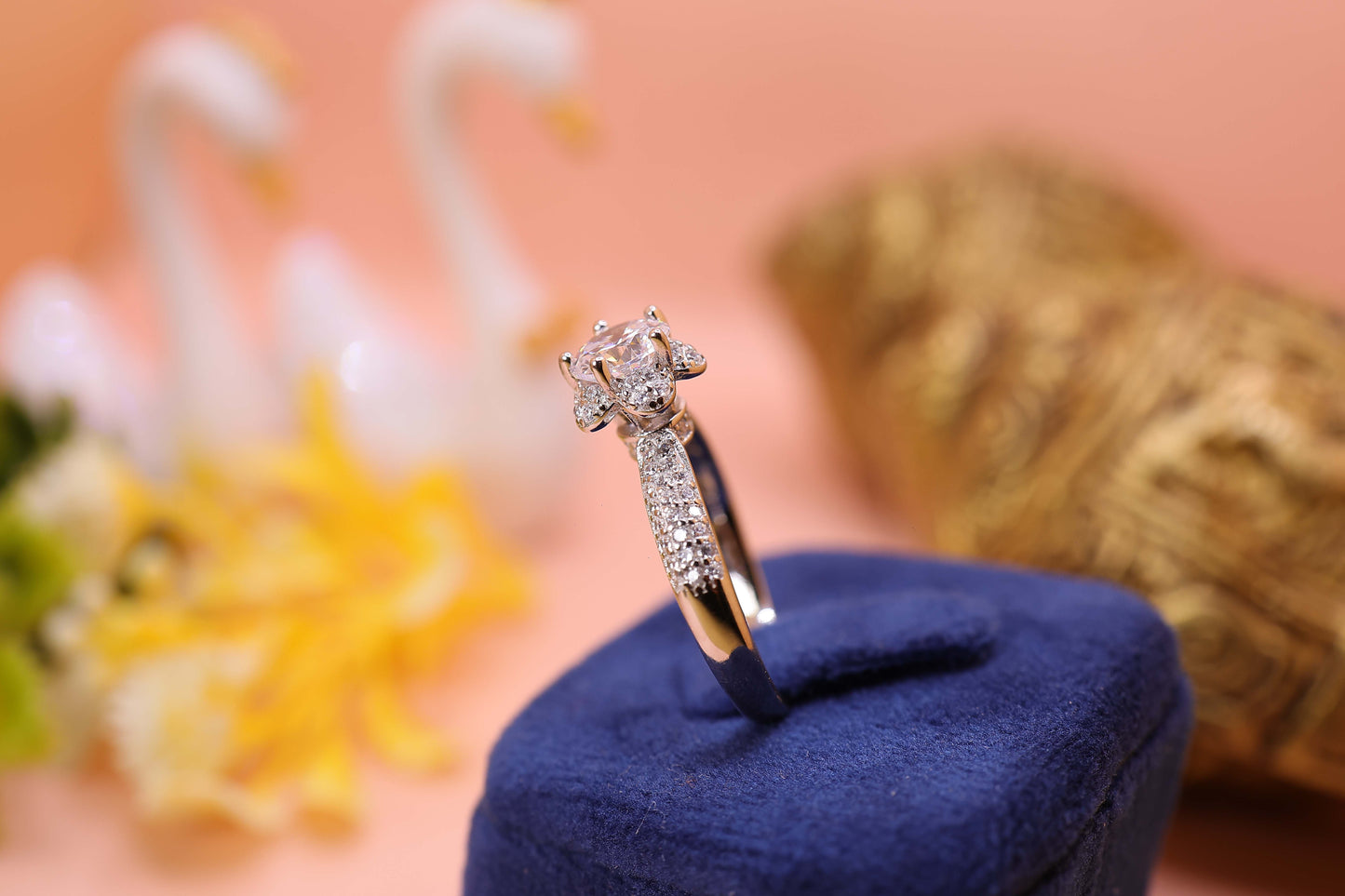 Radiant Promise Solitaire Silver Ring