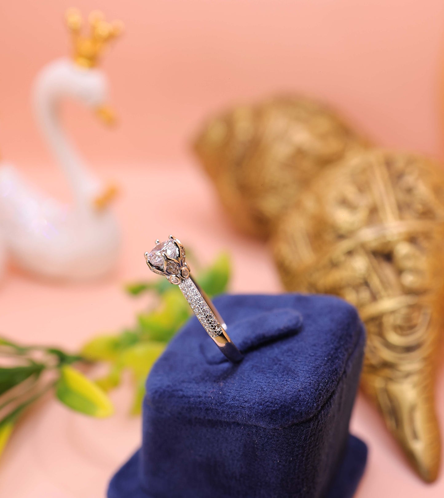 Pure Radiance Solitaire Silver Ring