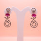 The Crimson Halo Grace Silver Earrings