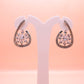 Ivory Bloom Silver Drop Earrings