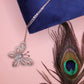 Elegant Butterfly Diamond Pendant