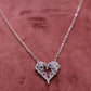 The Eternal Spark Open-Heart Silver Chain Pendant