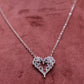 Eternal Heart Spark Silver Chain Pendant