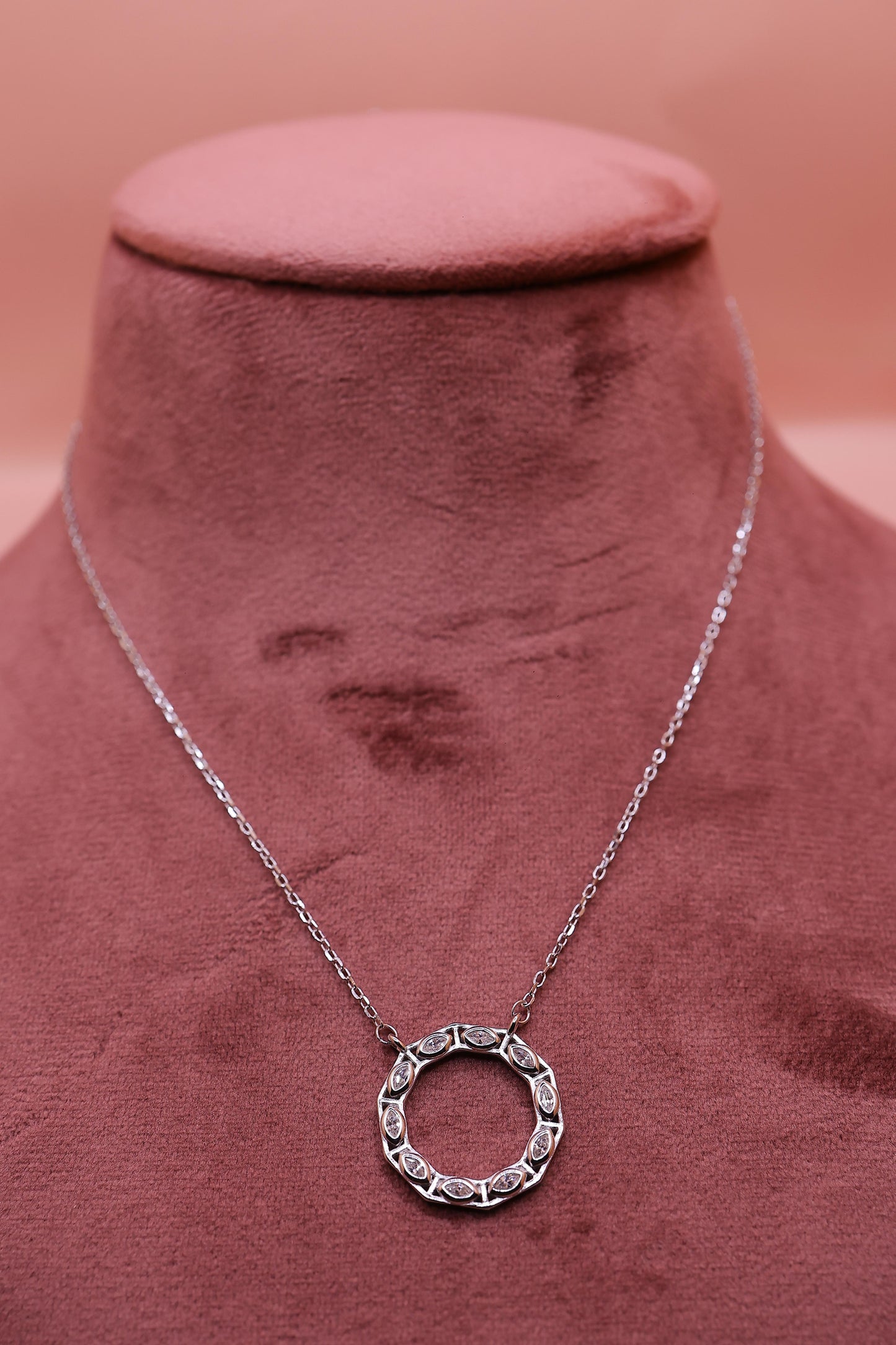 Timeless Circle Grace Silver Chain Pendant