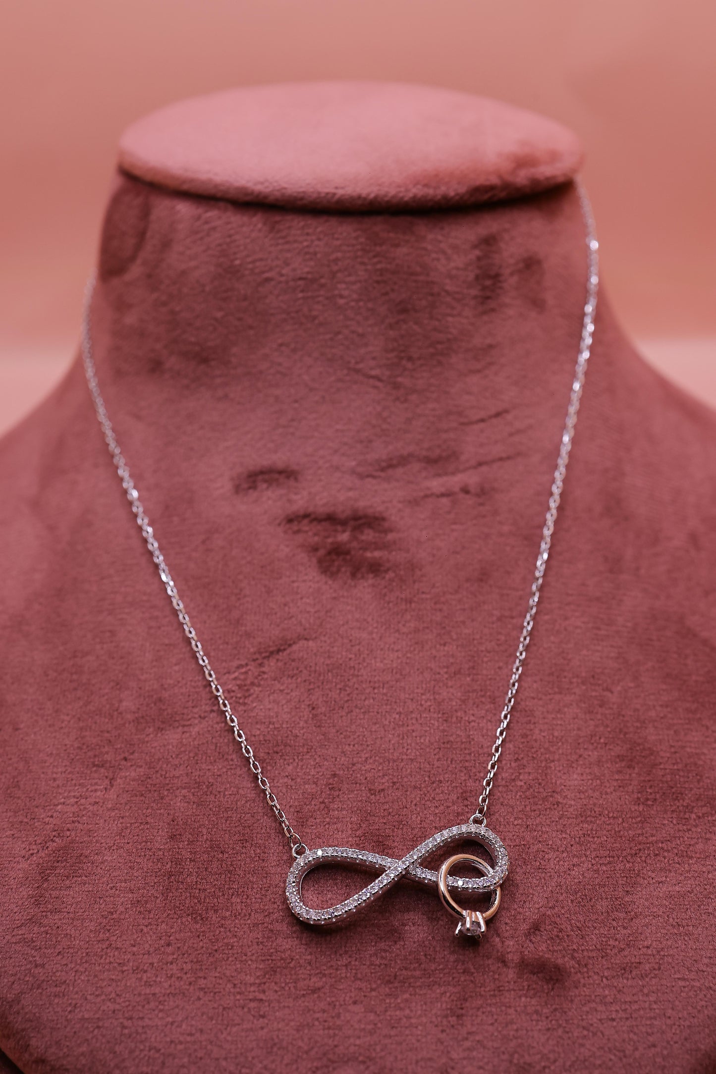 Forever Infinity Knot Silver Chain Pendant
