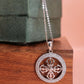Celestial Cross Circle Pendant