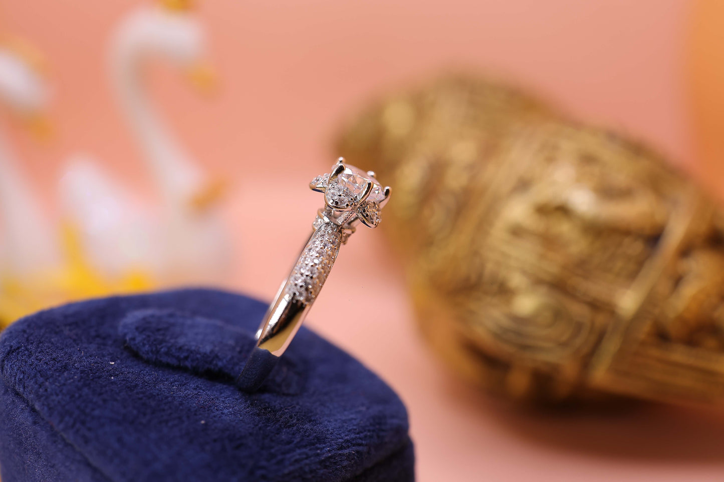 Radiant Promise Solitaire Silver Ring