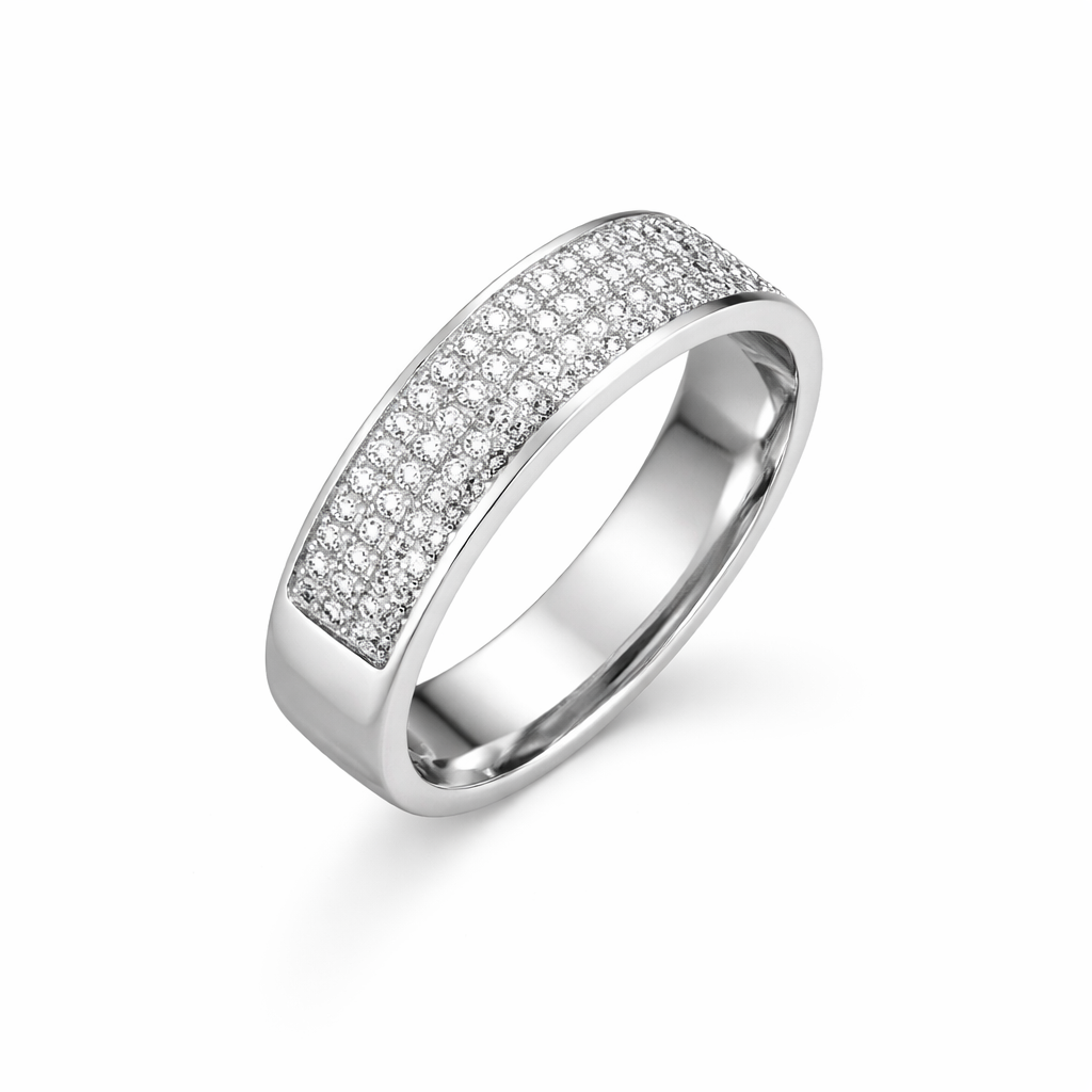 Men’s Silver Stone Ring – Premium Boxed Design