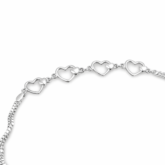 The Silver Whisper Anklet