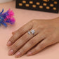 Floral Vine Spark Silver Ring