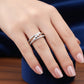 Amora Heartline –Sterling Silver Love Band Ring