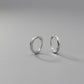 Men’s Plain Silver Hoop Earring