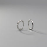 Men’s Plain Silver Hoop Earring