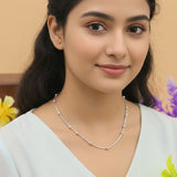 Classic Beaded Style 925 Silver Chain