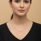 Minimal Beaded Silver Chain
