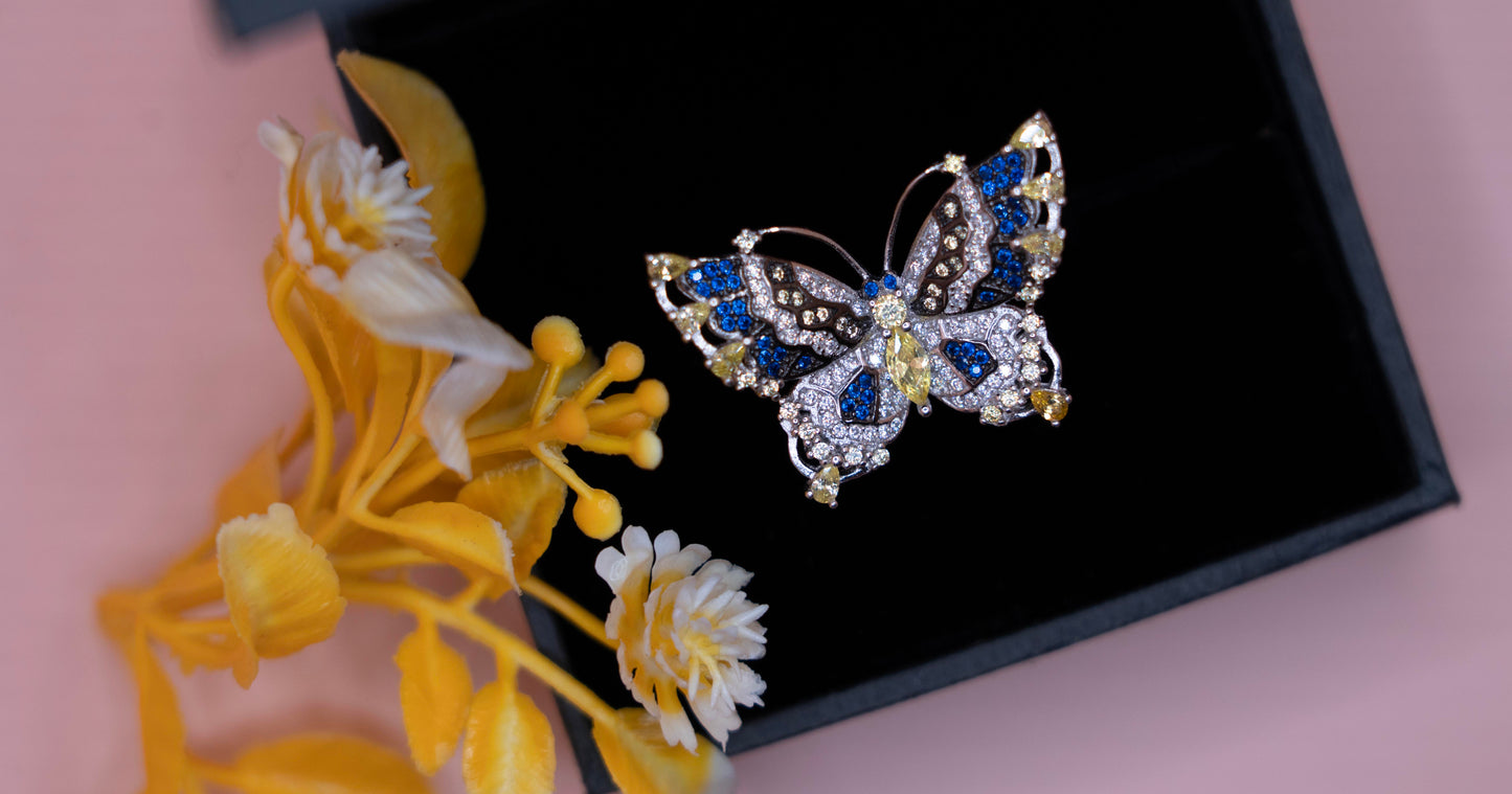 Starlight Butterfly Ring