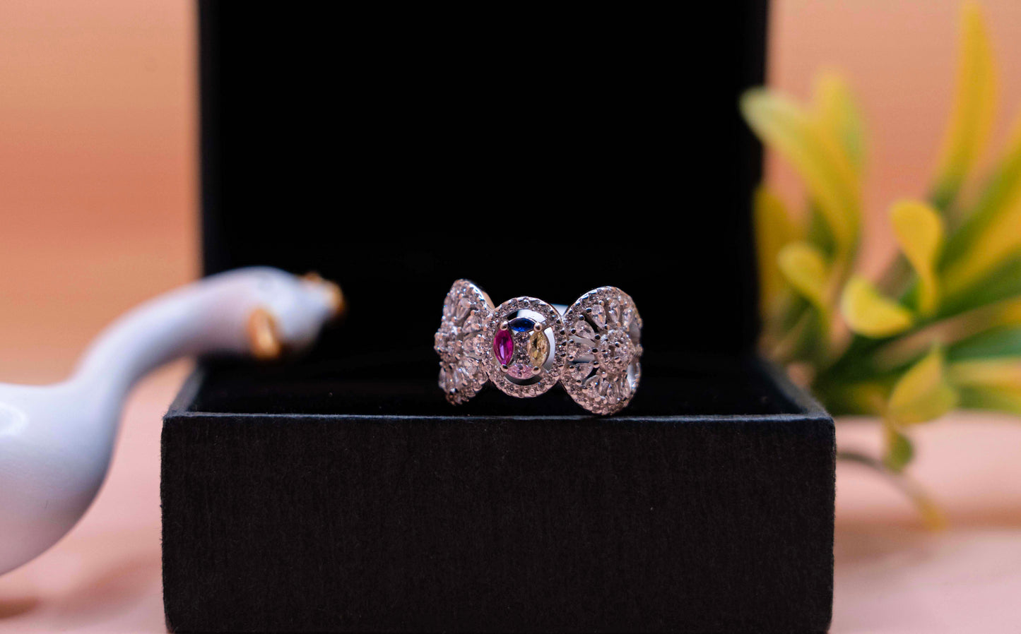 Aurora Prism Designer Statement Ring