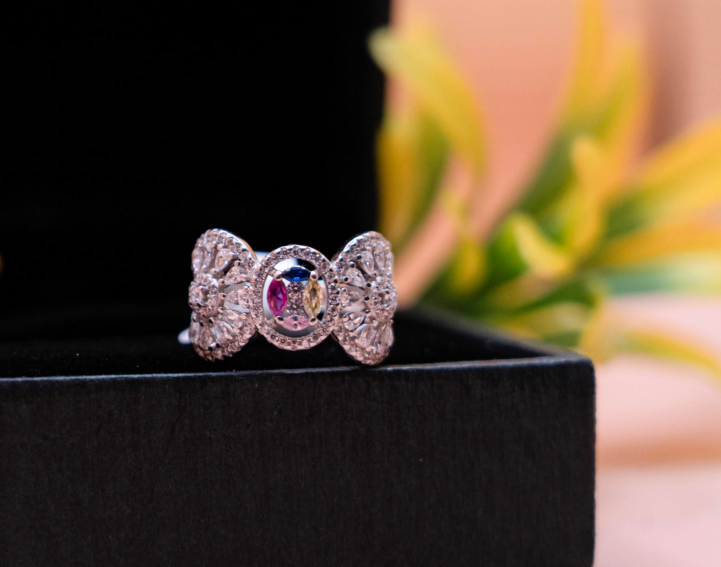 Aurora Prism Designer Statement Ring