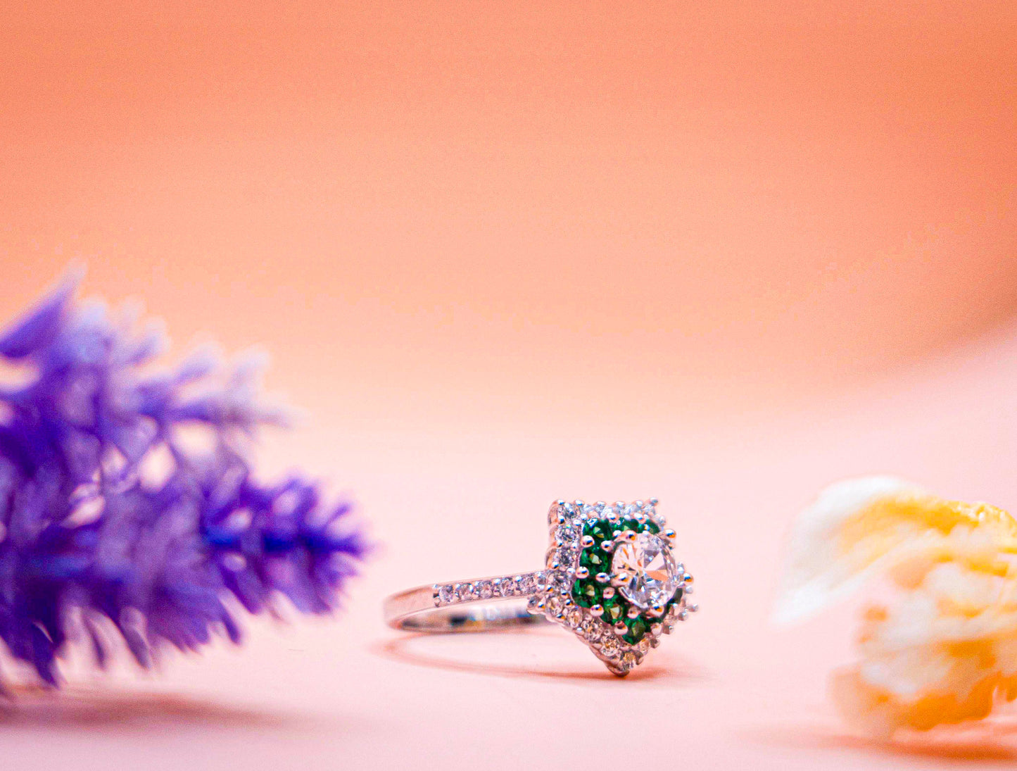 Emerald Halo Prestige Ring