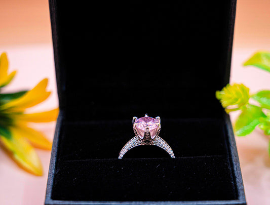 Blush Solitaire Elegance Ring