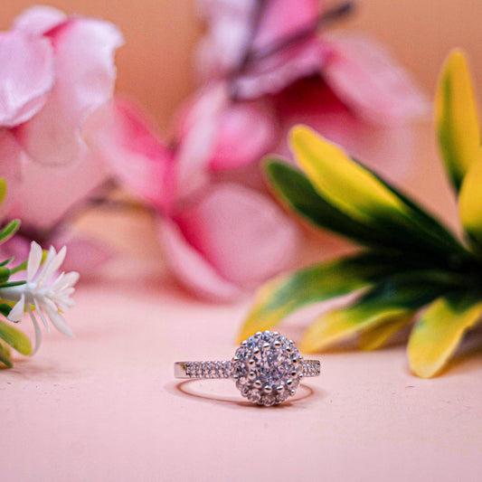 "Crystal Bloom Ring"