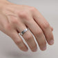 Men’s Classic Screw-Design Band Ring – Premium Silver Finish