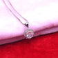 Crystal Blossom Silver Pendant Set