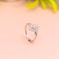 Graceful Swirl Sparkle Silver Ring