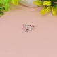 Floral Vine Open Silver Ring