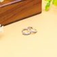 Classic Silver Stone-Studded Hoop Earrings