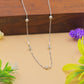 Minimal Beaded Silver Chain