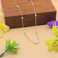 Minimal Beaded Silver Chain