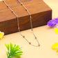Dual Tone Beaded 925 Silver Chain