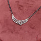Graceful Butterfly Wing Silver Mangalsutra