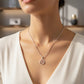 Sacred Hand Circle Silver Pendant