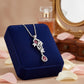 Ruby Vine Elegance Silver Pendant