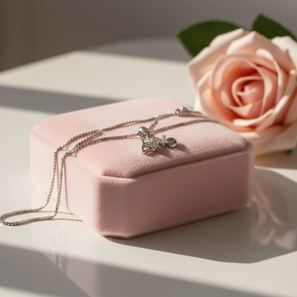 “LOVE” Heart Design 925 Sterling Silver Pendant