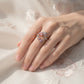 Blossom Butterfly Open Silver Ring