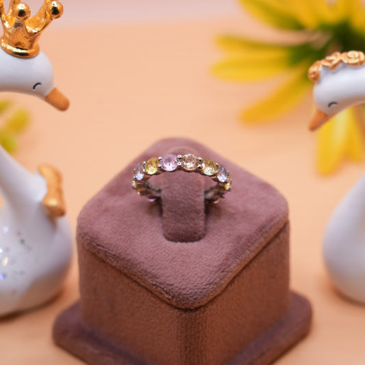 Rainbow Radiance Band Ring