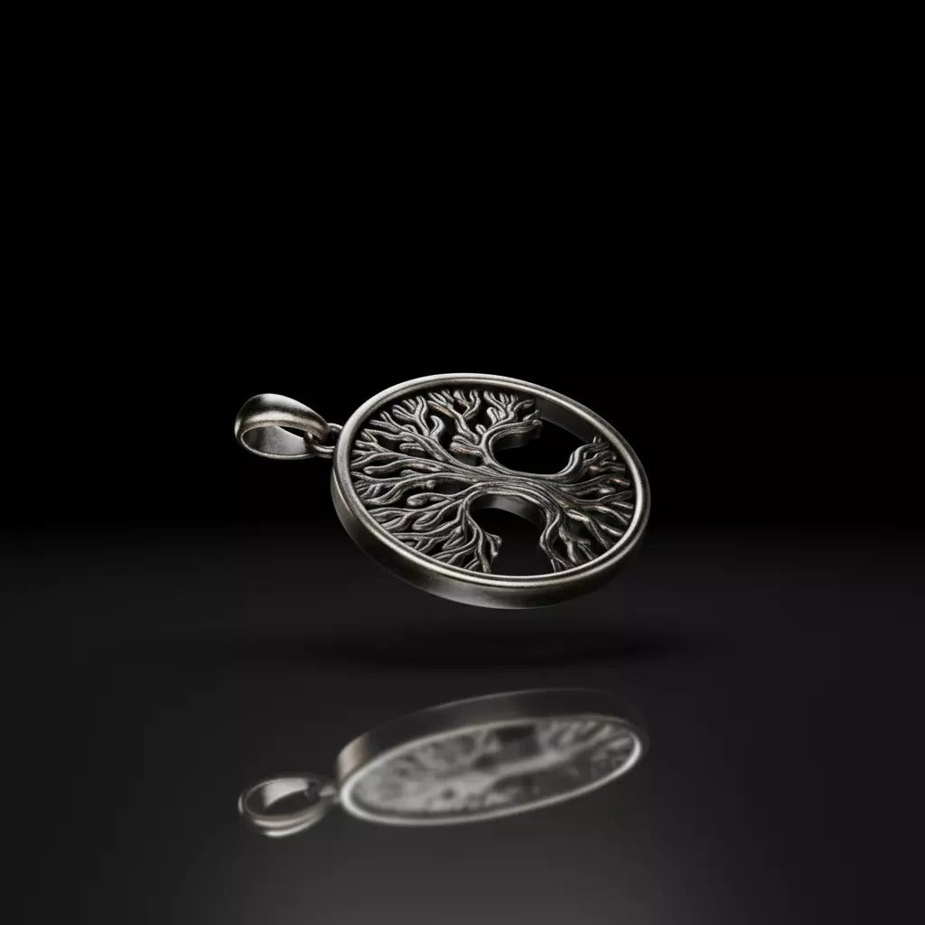 Eternal Tree of Life Silver Pendant