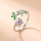 Whispering Bird Branch Silver Ring
