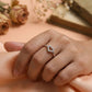 Open Heart Sparkle Silver Ring